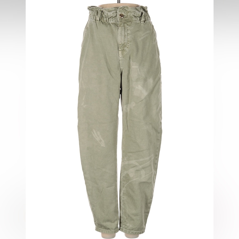 Zara Paperbag Denim Jeans